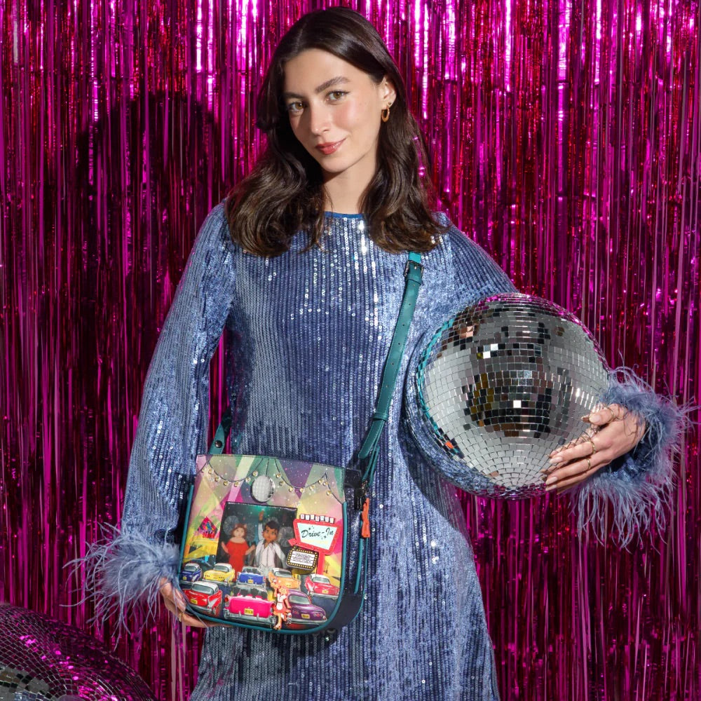 Vendula London Caturday Night Fever Heather Crossbody