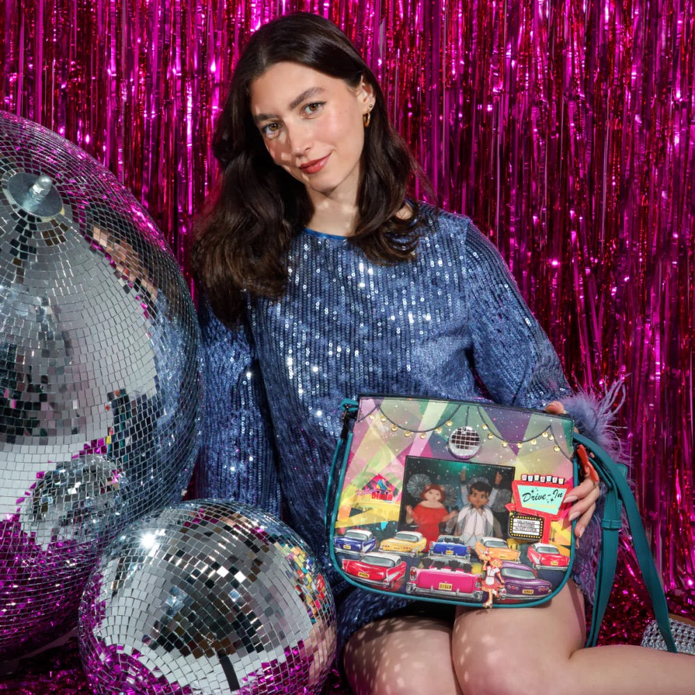Vendula London Caturday Night Fever Heather Crossbody