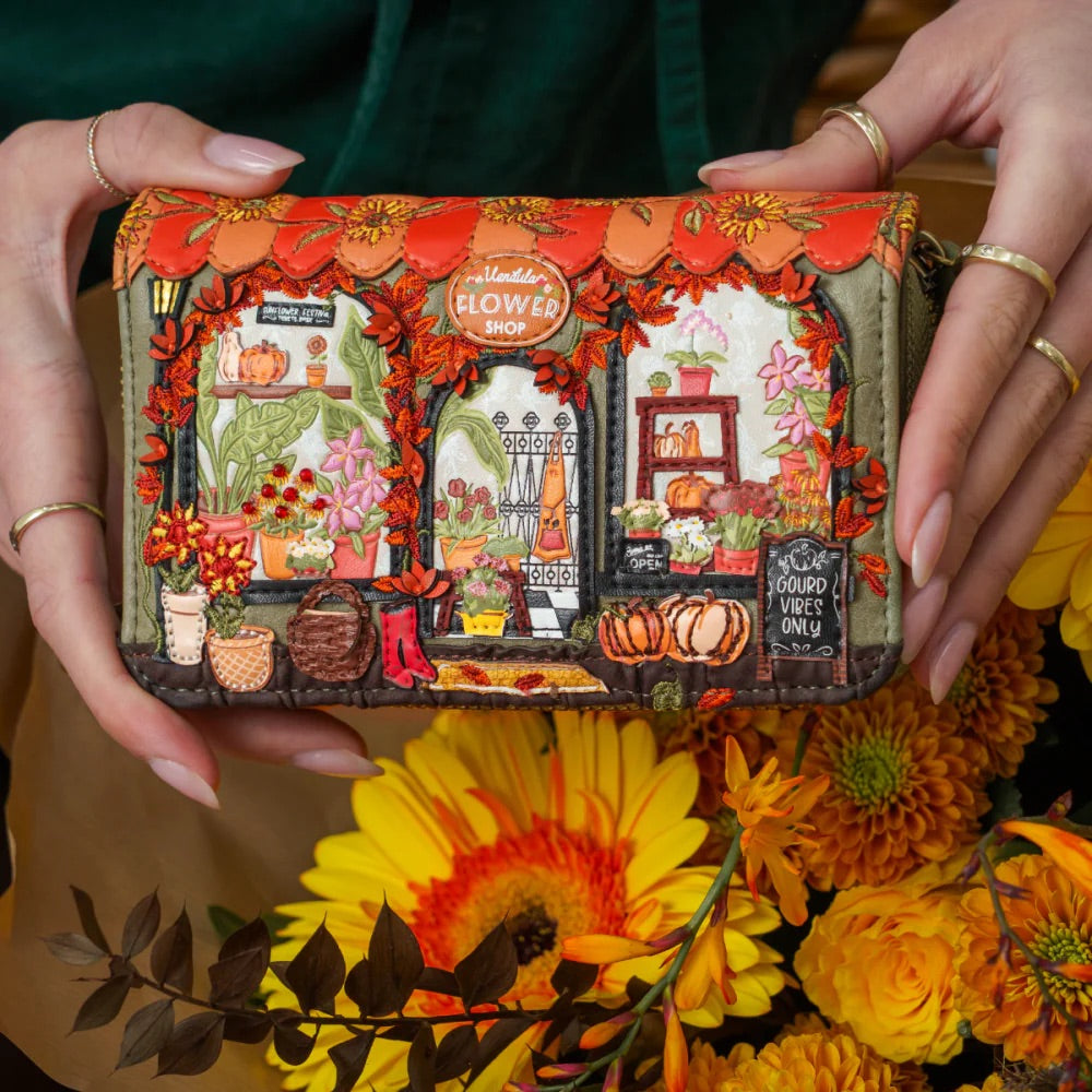Vendula London Flower Shop Amber Edition Medium Ziparound Wallet